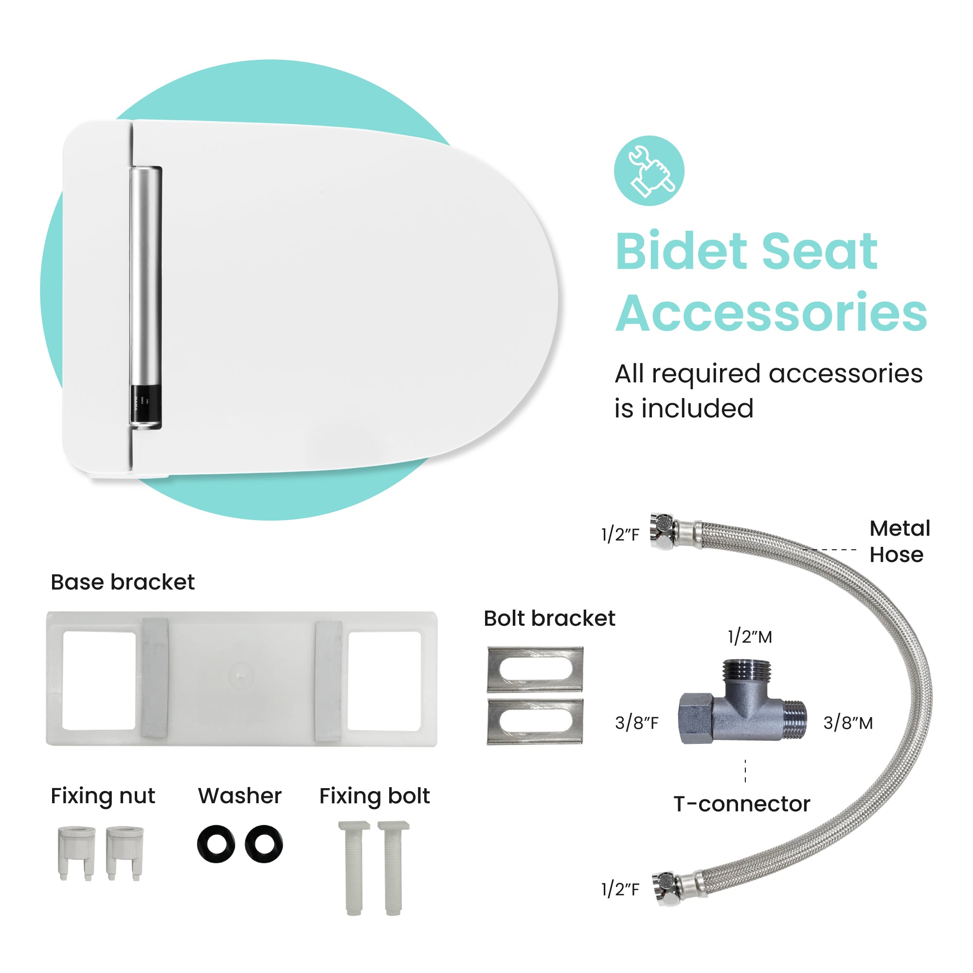Bidet Toilet Seat VB-4000SE(Elongated) / VB-4100SR (Round)