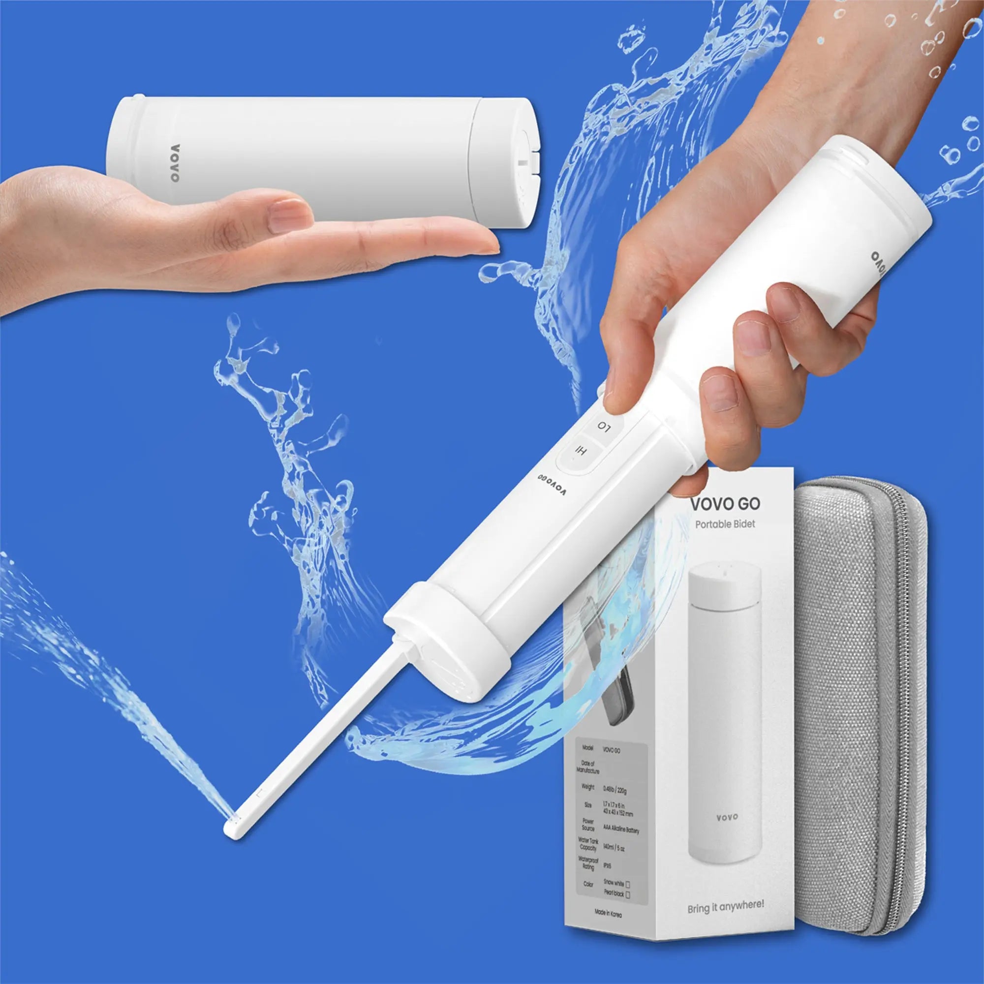 Modern Portable Electric Bidet - Rechargeable Travel Bidet for Outdoor and Home Use, Easy Installation & Eco-Friendly Modern Portable Electric Bidet - Rechargeable Travel Bidet for Outdoor and Home Use, Easy Installation & Eco-Friendly