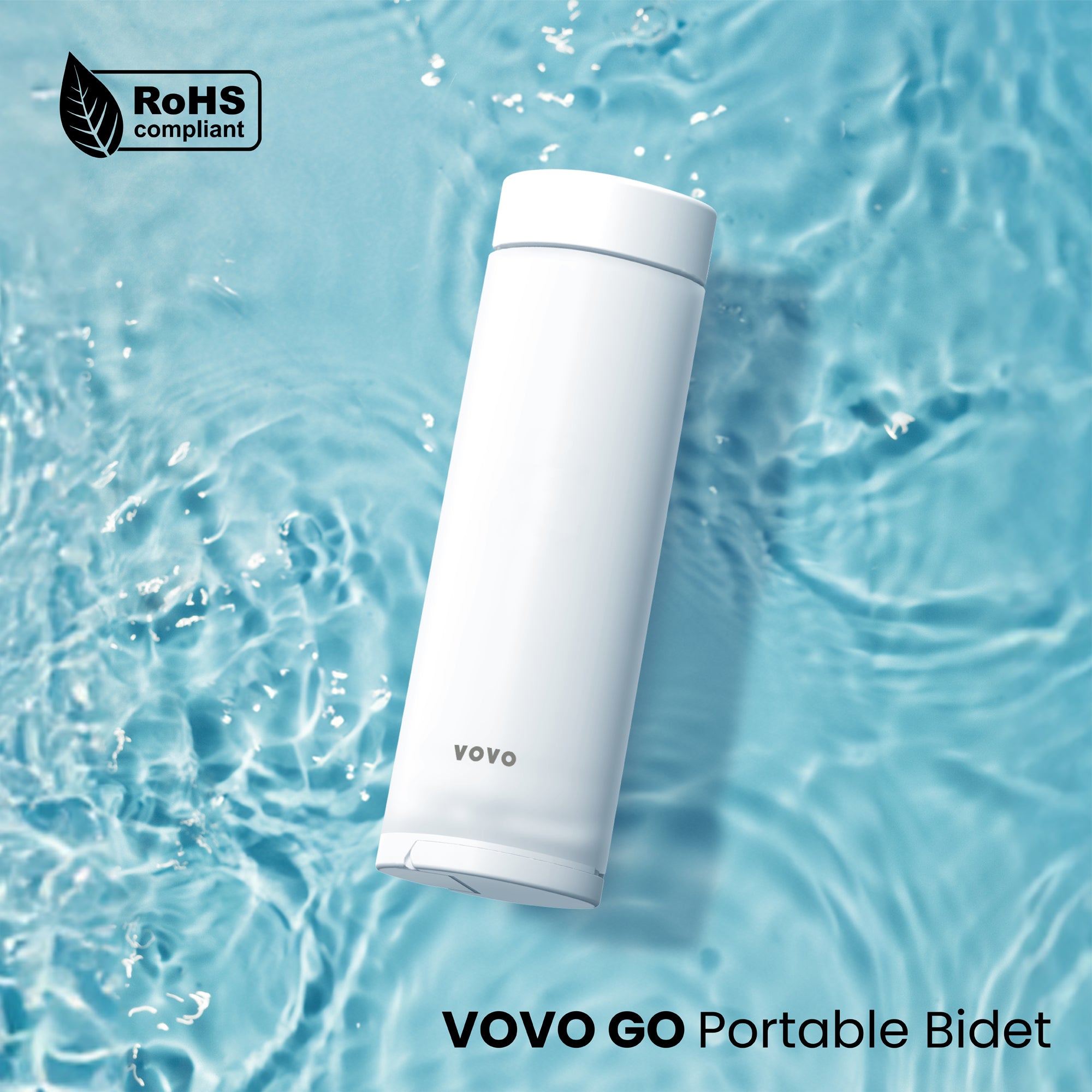 VOVO GO The Portable Bidet for outdoor, Dual sprays, Case included, Enhance Personal Hygiene, White