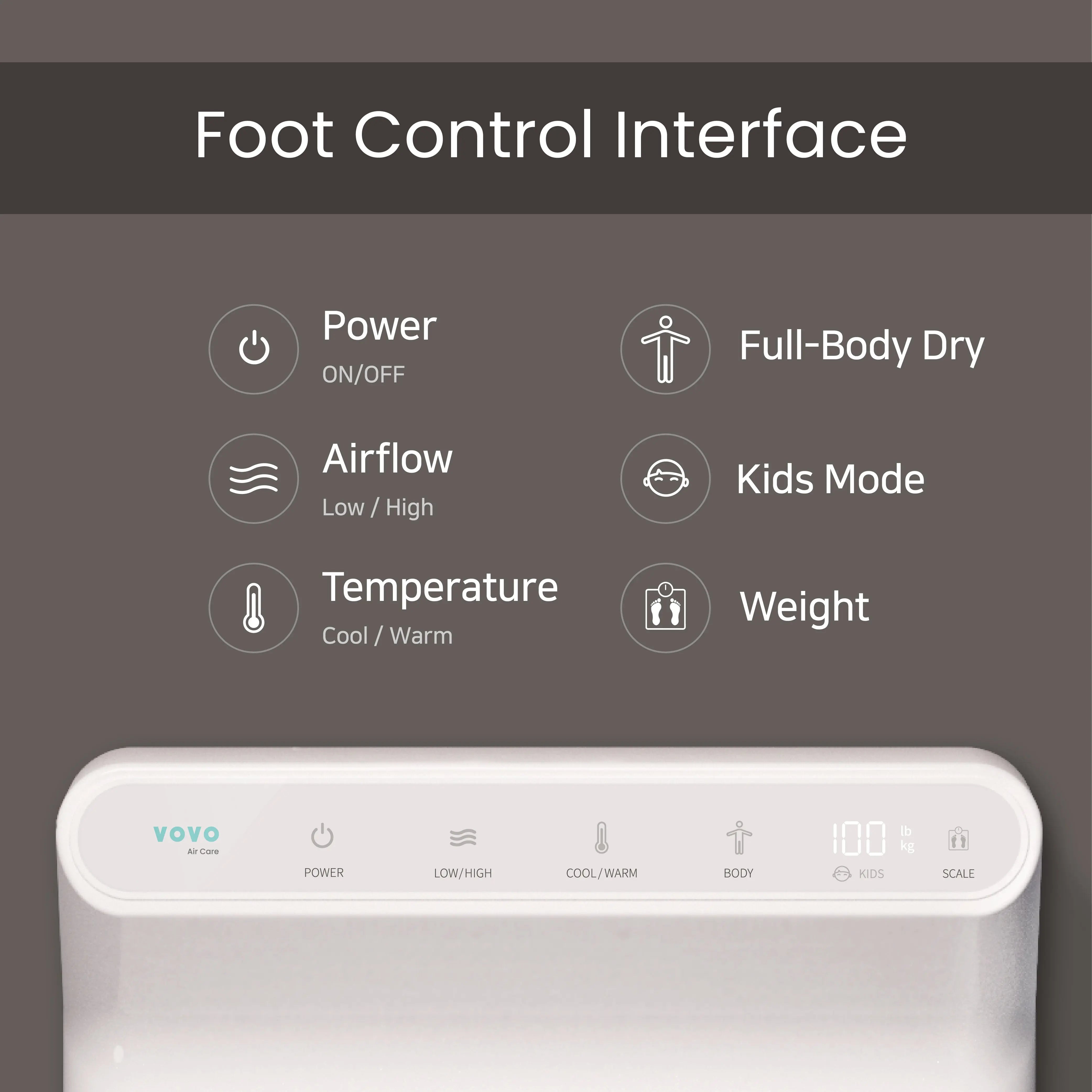 Elevate Comfort with VOVO Body & Foot Dryer BD-7700W – VOVO USA