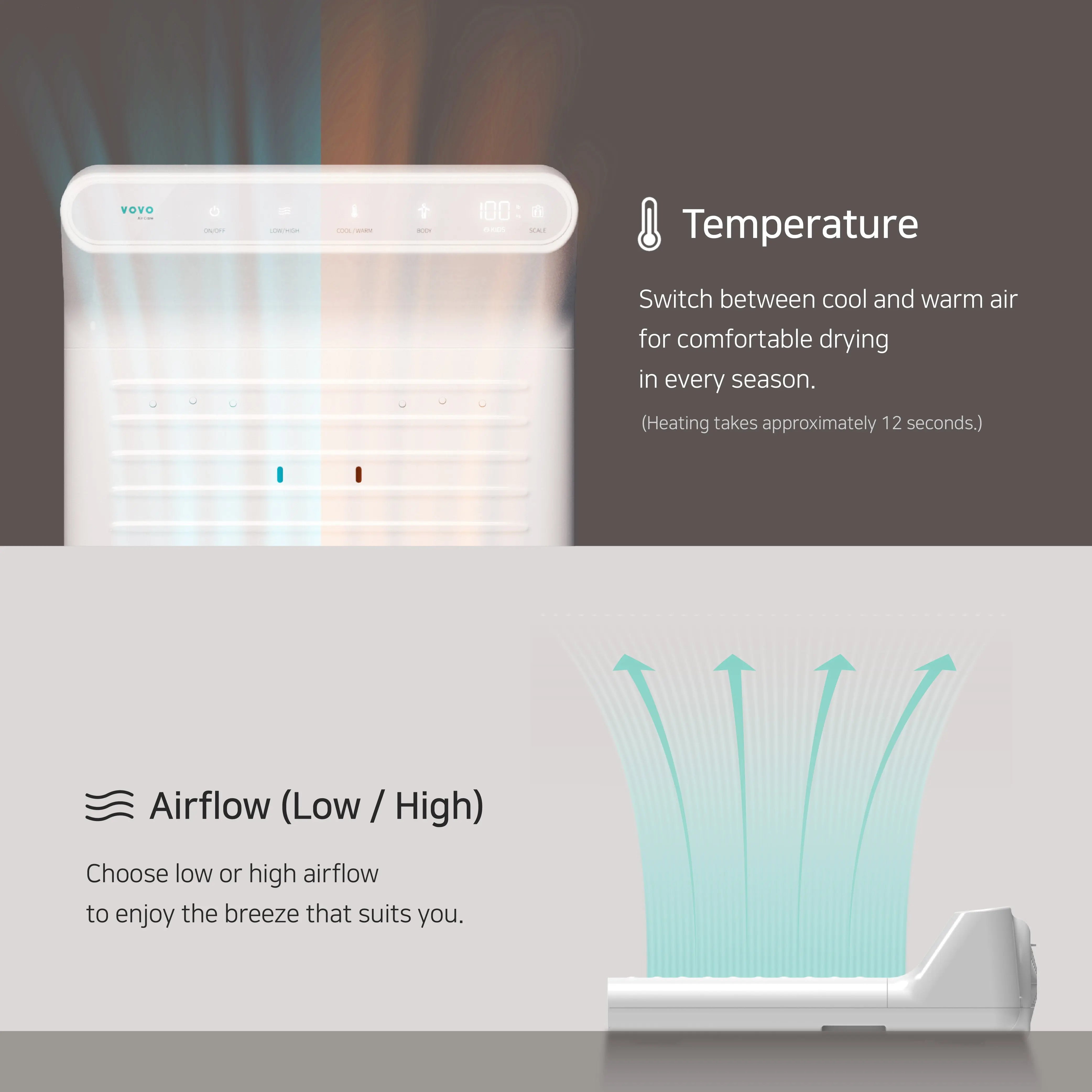 Elevate Comfort with VOVO Body & Foot Dryer BD-7700W – VOVO USA