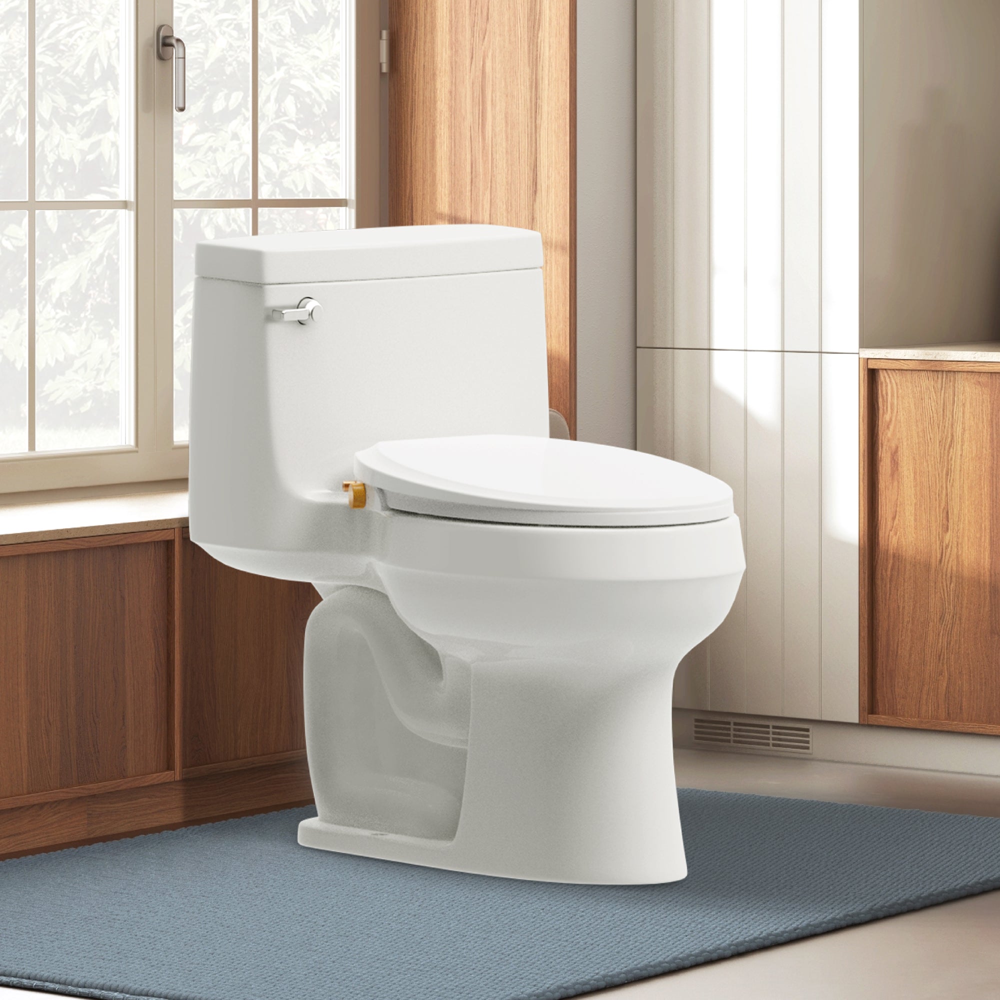 VOVO Nature 7 Non-electric Bidet Toilet Seat, Fits Elongated Toilets, Ambient Water Temperature, Easy Installation - White