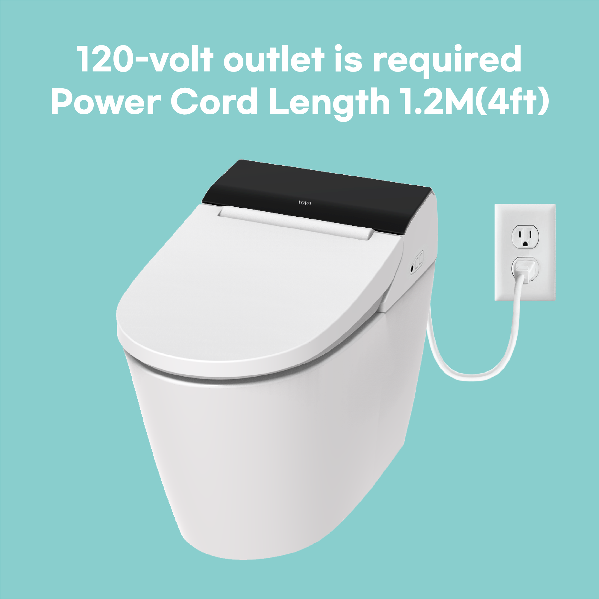 VOVO Bidet Toilet with Auto Flushing TCB-8100B
